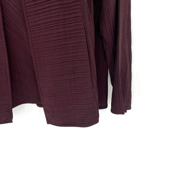 Eileen Fisher petite women’s plum eggplant silk 2 coordinated piece set jacket - Picture 3 of 10